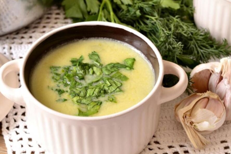 Рецепт сырного супа-пюре с кабачком