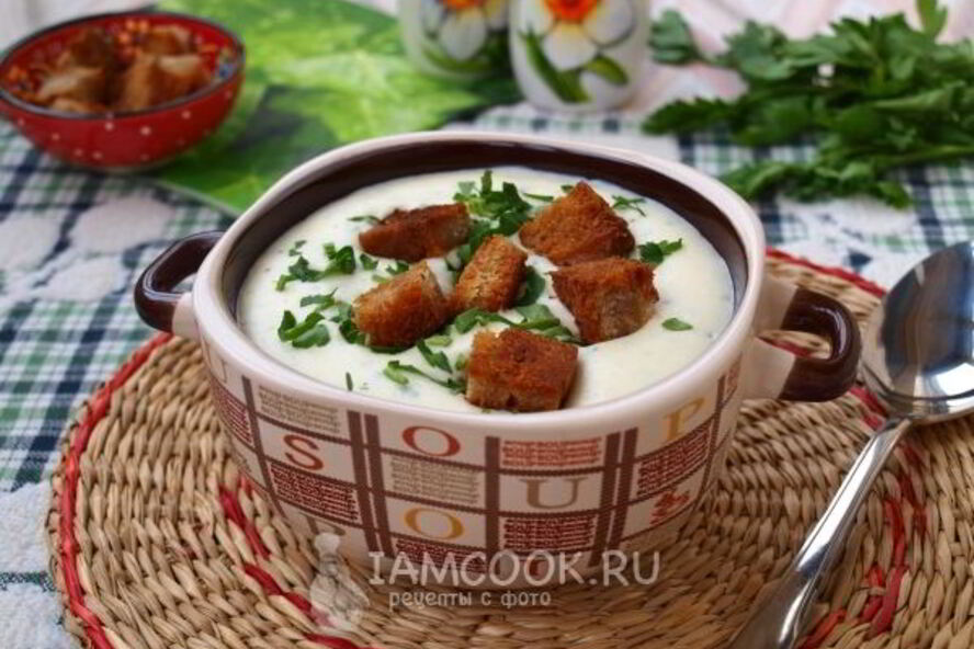 Рецепт сырного супа-пюре с картофелем