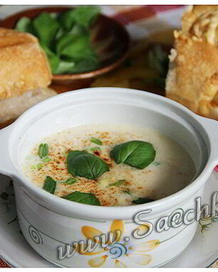 Сырный суп-пюре