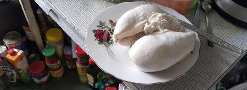 сырный суп с капустой курицей и плавленным сыром. Шаг 7