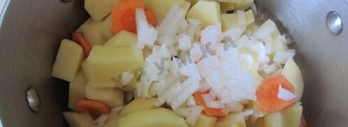 сырный суп с колбасой и плавленным сыром. Шаг 6