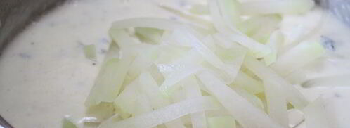 сырный суп с кольраби. Шаг 7