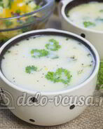 Сырный суп с куриным филе