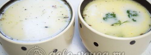 сырный суп с куриным филе. Шаг 11