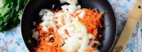 сырный суп с лососем и рисом. Шаг 3