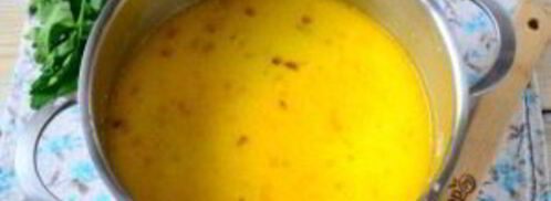 сырный суп с лососем и рисом. Шаг 5