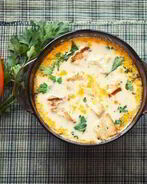 Сырный суп с овощами