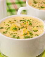 Сырный суп с рисом