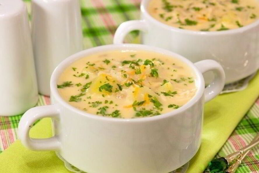 Рецепт сырного супа с рисом