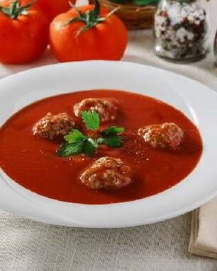 Томатный суп бистро