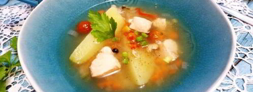 ароматная уха с помидорами и лимоном. Шаг 7