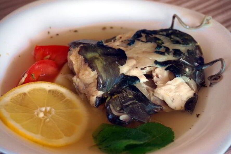 Рецепт сборной ухи из сома и ерша-носаря