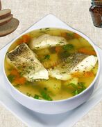 Уха из щуки с перловкой