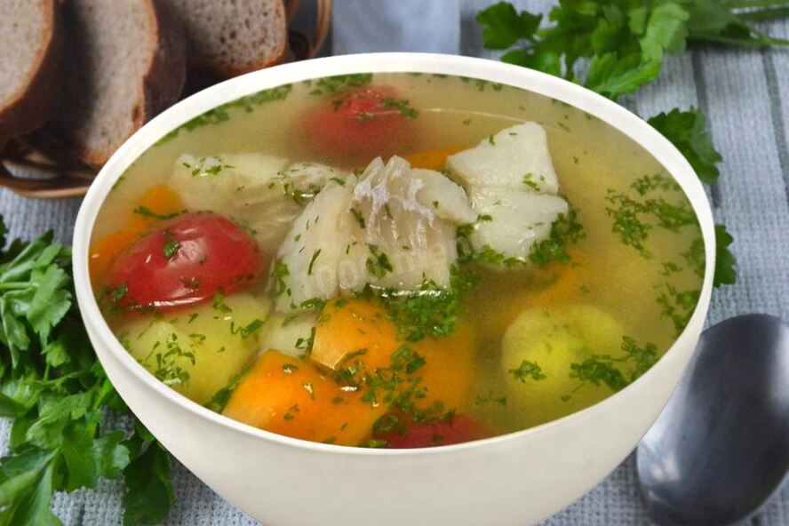 Рецепт ухи из щуки с помидорами
