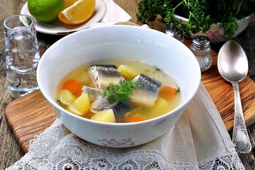 Рецепт ухи на курином бульоне