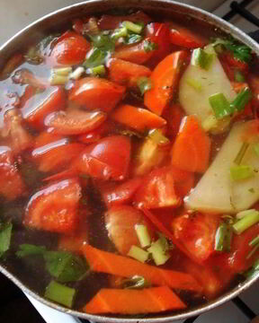 Уха с индейкой диетическая