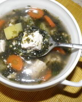 Вегетарианская уха с нори