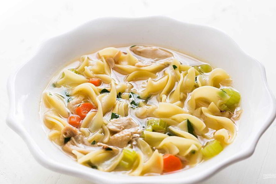 Рецепт вкусного куриного супа с лапшой