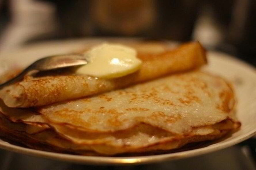 Рецепт блинчиков на сыворотке без яиц