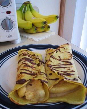 Блинчики с бананами