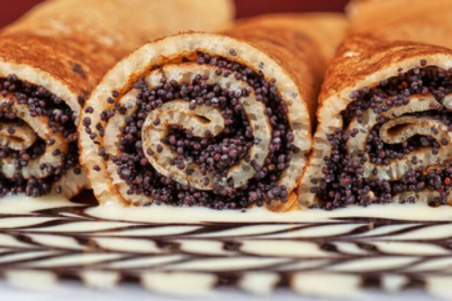 Рецепт блинчиков с маком