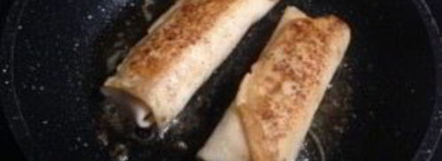 блинчики с творогом и замороженной клубникой. Шаг 11