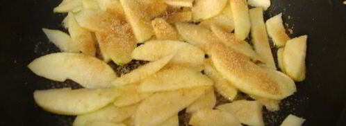 блины с карамельными яблоками. Шаг 4