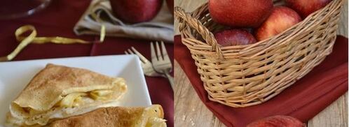 блины с карамельными яблоками. Шаг 7