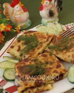 Блины с курицей и сыром