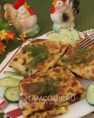 Блины с курицей и сыром