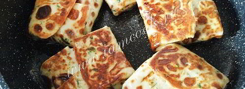 блины с курицей и сыром. Шаг 7