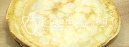 блины с мясом и грибами. Шаг 7