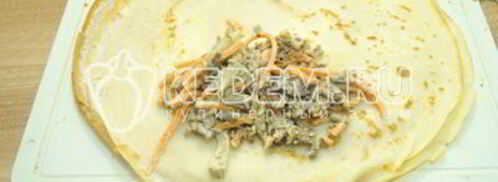 блины с печенью закусочные. Шаг 11