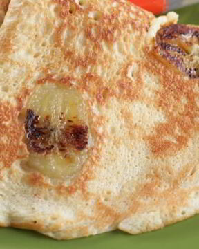 Блины с припеком из банана