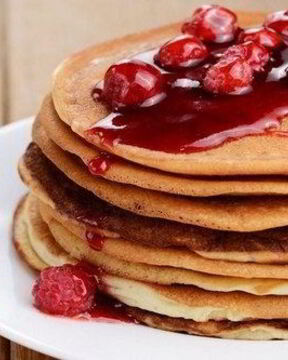 Пышные американские панкейки на кефире