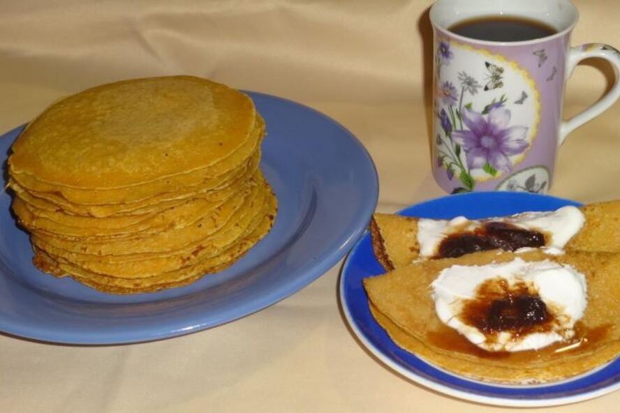 Рецепт тыквенных блинчиков