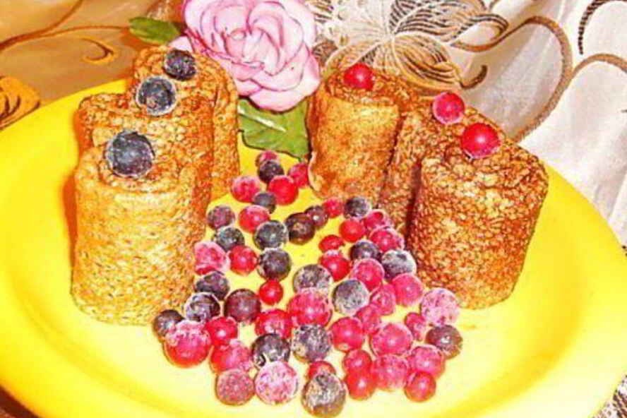 Рецепт заварных блинов на кефире с кипятком