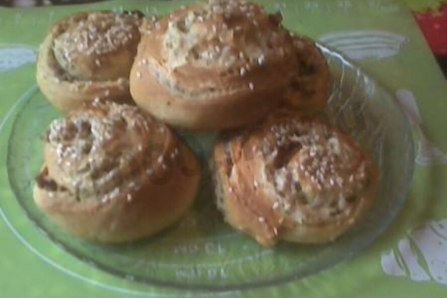 Рецепт аппетитных спиральных булочек с маком