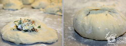 булочки-маффины с сырно-рыбной начинкой. Шаг 5