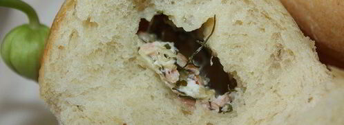 булочки-маффины с сырно-рыбной начинкой. Шаг 8