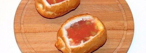 булочки с овощами и курицей. Шаг 9