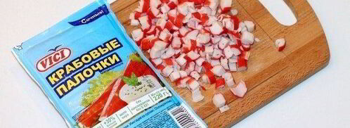 хрустящие булочки с яйцом и крабовыми палочками. Шаг 3