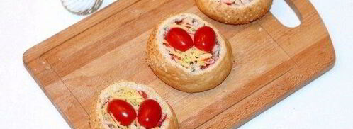 хрустящие булочки с яйцом и крабовыми палочками. Шаг 6