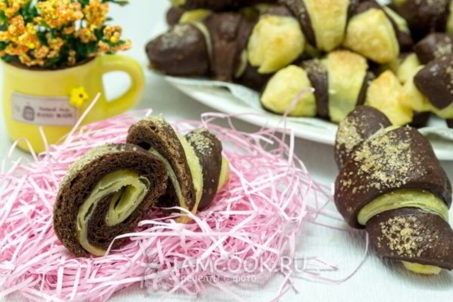 Рецепт круассанов из слоеного и дрожжевого теста