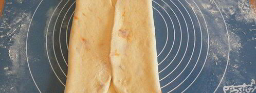 творожные витые булочки с курагой. Шаг 5