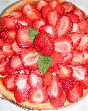 Чизкейк с клубникой и белым шоколадом