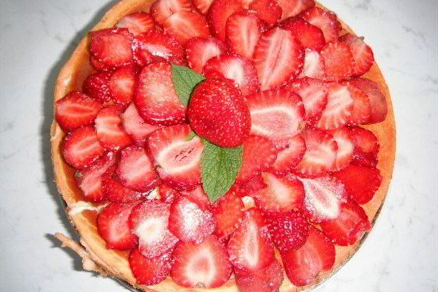 Рецепт чизкейка с клубникой и белым шоколадом