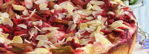 чизкейк с ревенем и клубникой. Шаг 6