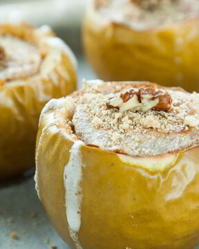 Чизкейк в яблоках