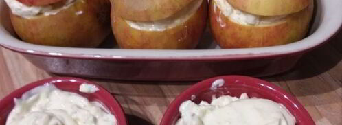 чизкейк в яблоке. Шаг 5